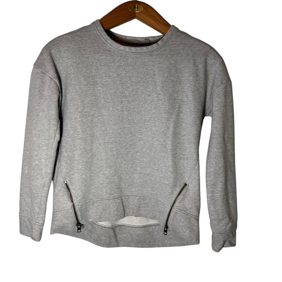 SOLD Athleta Cityscape Sweatshirt Zip Side Details Heathered Gray Size XS - Picture 2 of 8